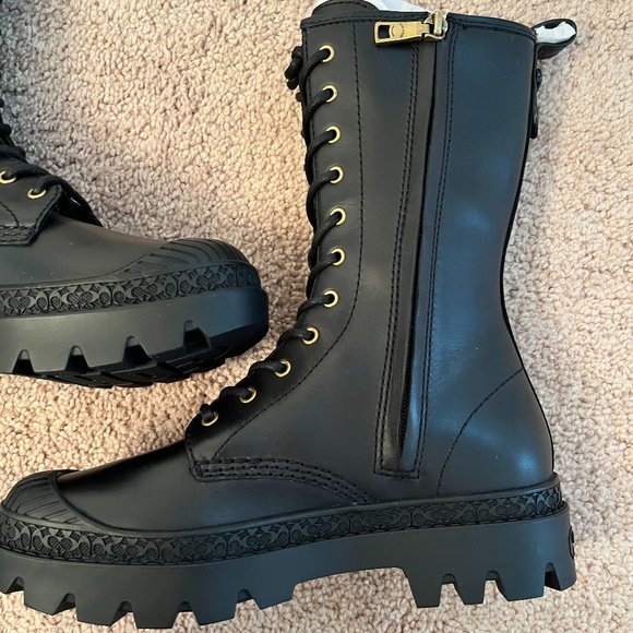 Coach Tasha Leather Black Boot (Size 5.5) - Picture 15 of 16